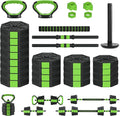 3-In-1 Octagonal Adjustable Dumbbell Set, 44/88LBSFree Weights Dumbbells with Anti-Slip Handle for Men & Women, Versatile Dumbbells Set of 2 with Connector, Perfect for Home Gym
