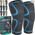 Modvel Compression Knee Brace for Women & Men, 2-Pack Knee Brace for Running Knee Pain, Knee Support Compression Sleeve, Workout Sports Knee Braces for Meniscus Tear, ACL & Arthritis Pain Relief