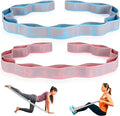 Elastic Yoga Stretching Strap with Loops, CEILIWEN Stretch Straps For Physical Therapy, Pilates Stretch Band, Elastic Exercise Bands, Leg Stretching Strap, Stretch Resistance Bands For Exercise