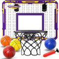 Doloowee Basketball Hoop Indoor for Kids, Mini Basketball Hoop with 4 Balls, Basketball Toys for 3 4 5 6 7 8 9 10 11 12 Year Old Boys