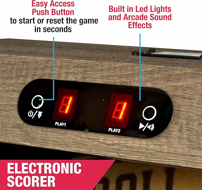 MD Sports Roll & Score Arcade Game, 87" Durable Electronic Scoring with Sound Effects and Game Balls, Perfect for Family Game Rooms