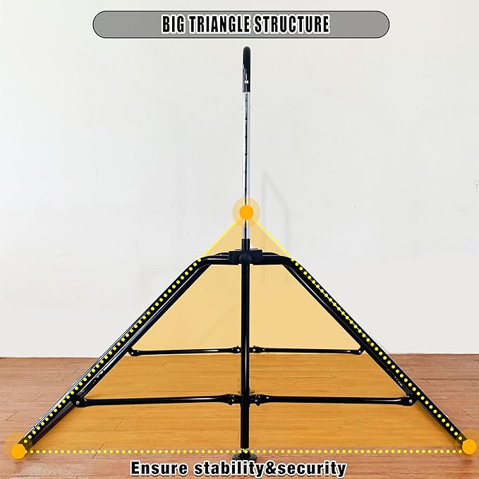 MARFULA Foldable Gymnastic Bar for Kids Ages 3-9, 9 Height Levels, 200 lbs Weight Capacity, 5 Ft Length Gymnastic Kip Bar with Mat, Gymnastic Equipment for Home and Gym Center Indoor Outdoor Use