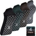 unenow Unisex Non Slip Grip Socks with Cushion for Yoga Pilates Barre Home & Hospital