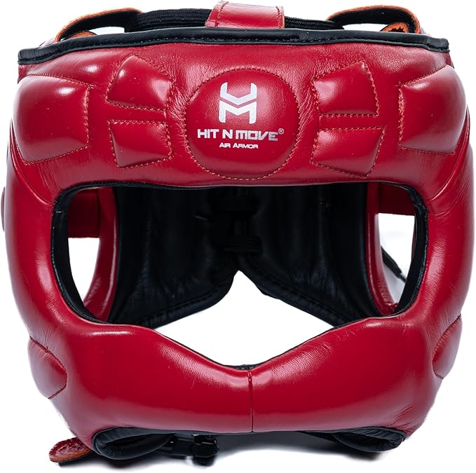 HIT N MOVE® Air Armor Face Saver Boxing Headgear, Lightweight Protective Gear for MMA, Kickboxing, Martial Arts, Training & Sparring and Combat Sports