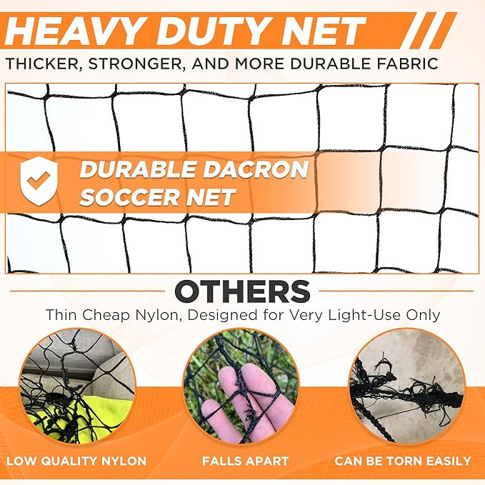 Portable Soccer Goal, Pop Up Soccer Goal Net for Backyard, Set of 2