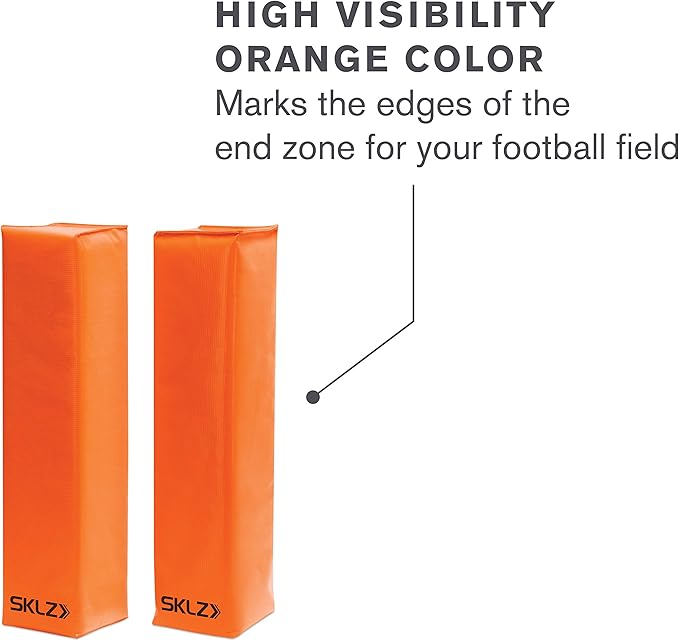 SKLZ Football End Zone Pylons (1 Pair),Orange
