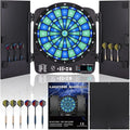Turnart Electronic Dart Board,13 inch Illuminated Segments Light Based Games Electric Dartboard for Adults Tested Tough Segment for Enhanced Durability Professional with Scoring