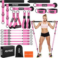 Pilates Bar Kit with Resistance Bands, Heavy Duty Pilates Equipment for Men, Strength Training Bar for Legs, Hip, Back, Arm, Abs, Chest, Shoulders, Portable Home Gym Full Body Workout Equipment
