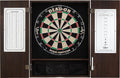 Viper by GLD Products Metropolitan Solid Wood Cabinet & Sisal/Bristle Dartboard Play-Ready Bundle
