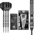 TARGET Darts Phil Taylor Power 8-Zero 4 Black Steel Tip Darts, 80% Tungsten Dart Set, P8Z4, 21G/23G/25G | Player Edition Darts with Swiss Point Tips or Fixed Points | Black Darts Case Included