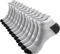 PAPLUS Ankle Compression Sock for Men and Women 2/4/6 Pairs, Low Cut Compression Running Sock with Ankle Support