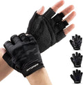 Fitgriff® Workout Gloves (Padded) for Men & Women - Fingerless Gym Gloves for Weight Lifting, Training - Full Palm Protection, Size : 7