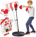 Whoobli Punching Bag for Kids and Toddler Incl Boxing Gloves| 3-10 Years Old Adjustable Kids Punching Bag with Stand| Sports Toy for Boys| Ideal Christmas Birthday Gift for Children