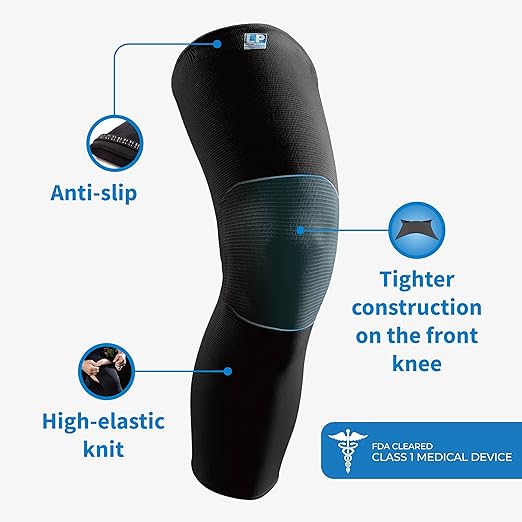LP SUPPORT 667 Compression Sleeve Leg Full Length for Sports, Cycling, Running, Basketball, for Men Women (Burgundy, M, 1pcs)
