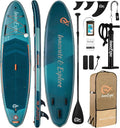 InnoExpo 11' Inflatable Stand Up Paddle Boards with Premium Accessories, Wide Stable SUP Paddle Board Design, Non-Slip Comfort Deck for Youth & Adults