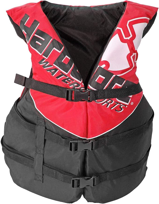 4 Pack Hardcore Coast Guard Type III PFD for Adults; Life Jacket Paddle Vest for Adults; Life Vest Flotation Device; Jet ski, Wakeboard, Kayak; Extra Life Jacket for Pontoon Boat