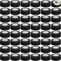 Treela 48 Pack Self Adhesive Wrap Bandage Bulk, Self Adherent Cohesive Bandage Elastic Athletic Tape Breathable Wound Tape for Stretch Athletic Sports Wrist Ankle (Black,1 Inch X 5 Yards)