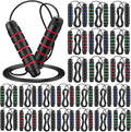 HyDren 24 Pieces Jump Ropes for Fitness with Ball Bearings Speed Jumping Bulk Adjustable Skipping Rope with Foam Handles for Men Women Cardio Training