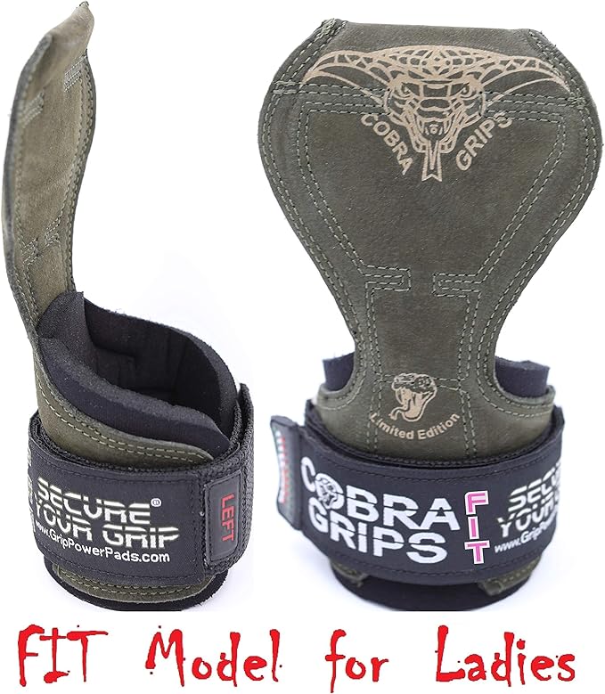 Cobra Grips PRO Weight Lifting Gloves Heavy Duty Straps Alternative Power Lifting Hooks for Deadlifts Adjustable Neoprene Padded Wrist Support Bodybuilding