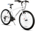 HILAND 24 26 inch Mountain Bike for Men Women, 18 Speeds High-Carbon Steel Frame, Sport Cycling MTB Bicycle for Adult