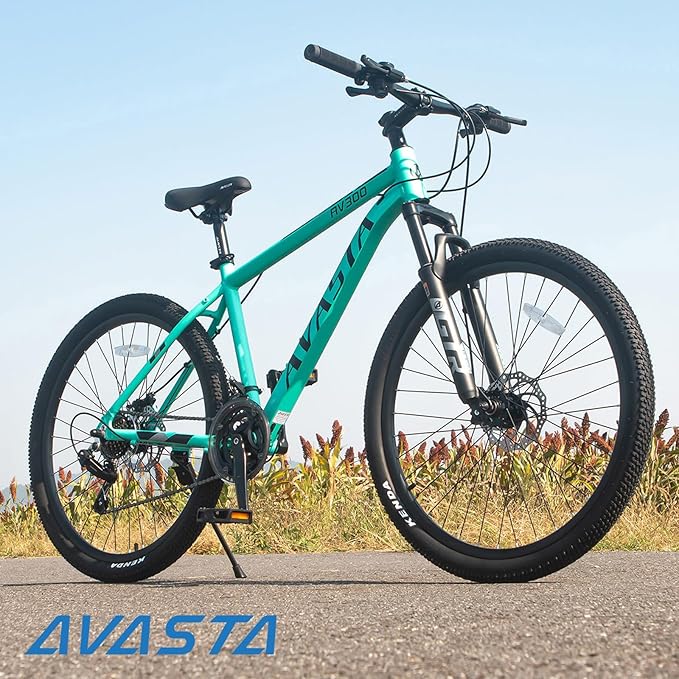 AVASTA AV300 26 27.5 inch Mountain Bike with 21-Speed，Aluminum Frame, Dual Disc Brake, Comfortable Saddle,Multiple Colors
