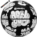 AND1 Toss Up Basketball : Youth Sized Rubber Streetball for Indoor and Outdoor Use, Deep Channel Construction and Durability, Includes 10” Pump