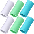 WILLBOND 6 Inch Wrist Sweat Bands for Men Women Tennis Elastic Athletic Long Sweatband Wrist Absorbent for Basketball Tennis Running Outdoor Activity