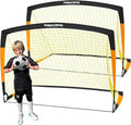 Soccer Goal 7'x5', 6.6‘x3.3', 5'x3.6', 4'x3', 3'x2.2' Soccer Net for Kids Backyard