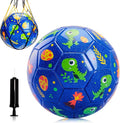 U&C Planet Soccer Ball Size 2/3/4/5 for Toddler and Kids, 1 Pack 2 Pack Classic Cartoon Ball with Pump for Girls and Boys Age 1 and up, Indoor Outdoor Soccer Game Gift