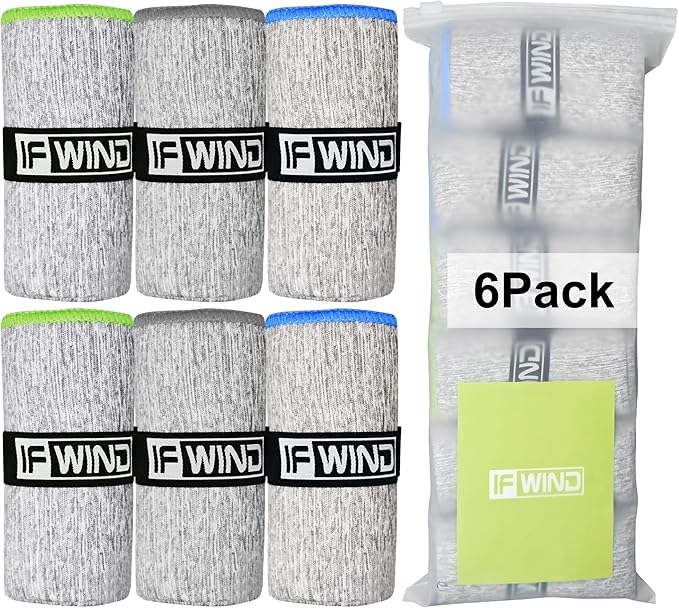 6 Pack Microfiber Gym Towels for Working Out，Fast Drying Workout Accessories Sweat for Gym Gear for Men & Women,Sports Exercise Fitness Gear Tennis Towels for Body Hot Yoga