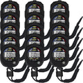 Multi-Function Electronic Digital Sport Stopwatch Timer, Large Display with Date Time and Alarm Function,Suitable for Sports Coaches Fitness Coaches and Referees (15pack)