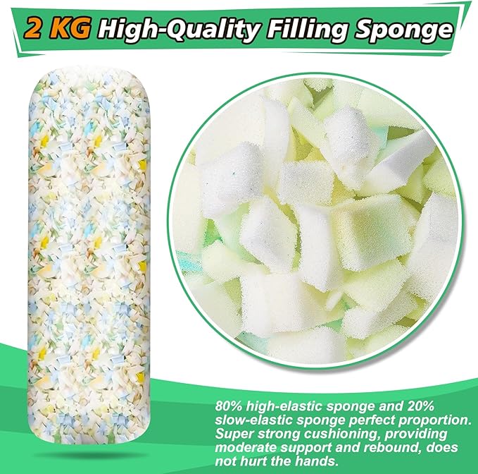 Kids Punching Bag Set, 2.75ft Filled Heavy Bag Kickboxing Bag with 2KG Sponge & 6oz Gloves, Hanging Boxing Bag for Kids Youth Boxing, MMA, Muay Thai, Karate, Martial Art, Home Gym Training