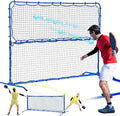 Pickleball Practice Rebounder Net for Dink Volley Solo Training Equipment, 7.9FT or 6FT 2in1 Mini Pickleball Net Portable Trainer for Outdoor Driveway Backyard Indoor Garage, Easy Setup & Storage