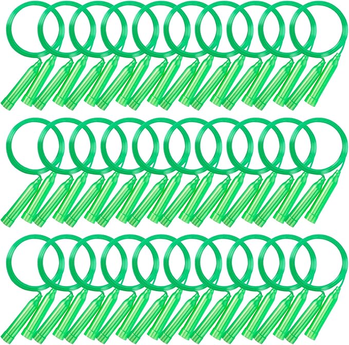30 Pcs Kids Jump Rope,Colorful Jump Ropes for Kids,7.2 Feet Plastic Jump Ropes,Adjustable Skipping Rope,Jumping Ropes for Party Favors,Birthday Gifts,Indoor Outdoor Activity