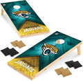 Wild Sports NFL Football 2' x 4' Regulation Size Solid Wood Cornhole Set with Direct Print HD Team Graphics Great Gift for Any Football Fan! Bean Bag Toss Family Outdoor Game