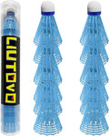 12 Packs Nylon Badminton Shuttlecocks Birdies Nylon Feather Shuttlecocks Badminton Birdies Great Stability ＆ Durability Indoor Outdoor Sports Hight Speed Training