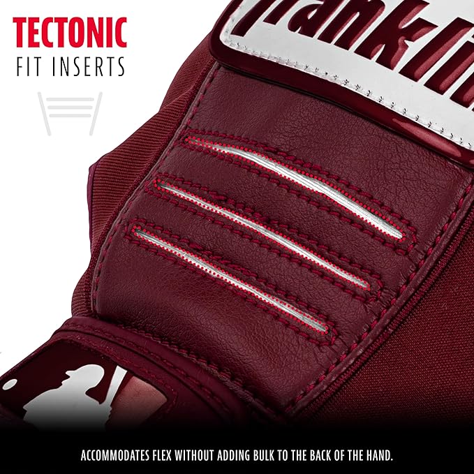Franklin Sports MLB Baseball Batting Gloves - CFX Pro Adult + Youth - Baseball + Softball - Multiple Sizes + Colors