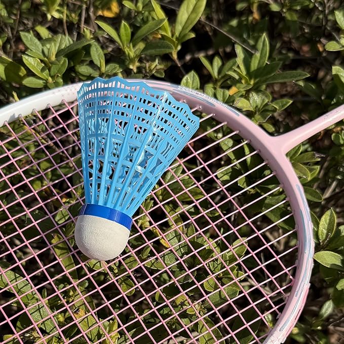 12 Packs Nylon Badminton Shuttlecocks Birdies Nylon Feather Shuttlecocks Badminton Birdies Great Stability ＆ Durability Indoor Outdoor Sports Hight Speed Training
