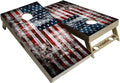 American Flag Series - Premium Cornhole Boards w Cupholders and a Handle - Includes 2 Regulation 4' x 2' Cornhole Boards w Premium Birch Plywood and 8 Cornhole Bags