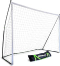 QUICKPLAY Kickster Elite Portable Soccer Goal | Integrated Weighted Base for Training on Turf, Hard Floors or Grass | Sizes 5x3', 6x4', 12x6', 16x7', & 3x2M [Single Goal]