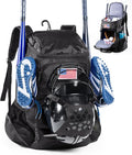| Baseball Bag Softball Bat Bag, Double-layer Baseball Backpack Adult with Gear Klip To Hold Baseball Glove, Baseball Essential Gear, Youth Baseball Bag for Boys, Girls, Baseball Accessories