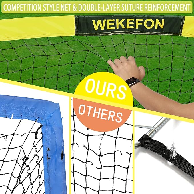 Soccer Goal 5' x 3.1' Portable Soccer Net with Carry Bag for Backyard Games and Training for Kids and Youth Soccer Practice, 1 Pack
