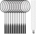 Wettarn 12 Pcs Badminton Rackets Bulk with 18 Nylon Badmintons, Shuttle Set for Adults Teenagers Youth Beginners Advanced Player Backyard Gym Beach Outdoor