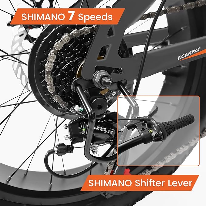 20 24 26 Inch Mountain Bike, 20 inch 7 Speeds Steel Kids Fat Tire Mountain Bike, 24 26 inch Aluminum Frame Boys Bike, Front Suspension Dual Disc Brake Teens Sport Bikes for Kids Boys Girls