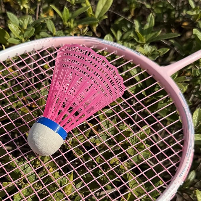 12 Packs Nylon Badminton Shuttlecocks Birdies Nylon Feather Shuttlecocks Badminton Birdies Great Stability ＆ Durability Indoor Outdoor Sports Hight Speed Training