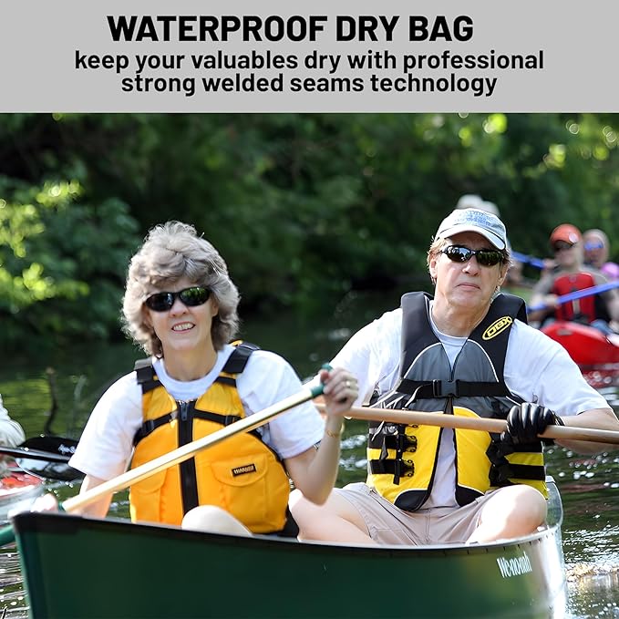 Waterproof Dry Bag,Sea Turtle Starfish Nautical Small Waterproof Backpack 2L/5L/10L/20L/30L/40L Floating Lightweight Bags for Kayaking, Boating, Fishing, Swimming Camping with Waterproof Phone Case