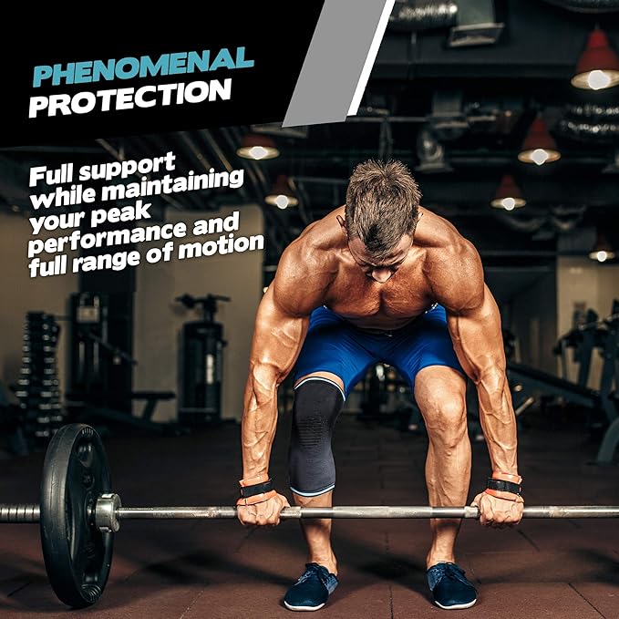 POWERLIX Knee Brace Support – Best Compression Sleeve for Men & Women for Pain Relief– Superior Braces for Meniscus Tear & Arthritis, Please Refer to The Sizing Chart