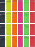 24 Pack 3 Legged Race Bands Colorful Firm Elastic Bands for Kids Adult Outdoor Fun (24)