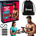 Gorilla Bar Chest Workout Equipment with Multi-Level Adjustment 30-120lbs Twister Chest and arm Trainer for Men – Chest Exerciser, Portable Arm and Chest Workout Flex Bar and Muscle Strength Trainer