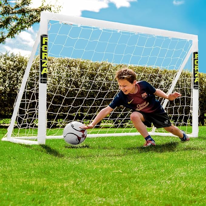 Forza Backyard Soccer Goals [9 Sizes] | Ultra-Durable uPVC Weatherproof Kids Soccer Goals | Quick Assembly – Every Goal Counts!